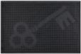 Merkloos Relaxdays Deurmat Rubber - 40 x 60 cm - Zwart