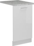 Vicco R-Line Vaatwasser deksel – 45 cm, WB Marmer Wit Hoogglans