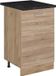 Vicco R-Line meuble de cuisine bas, chêne Sonoma/doré, 50 cm plan de travail anthracite