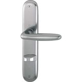 HOPPE 2949578 deurkrukgarnituur VERONA - op schild WC 90, deurdikte 37-42, VK 8/8,5 rvs effect NA