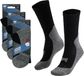 Apollo wandelsokken - zwart - volwassenen - maat 45/47 - Outdoor - Coolmax - Voor intensief gebruik - 3x paar