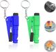 ZenithVibe Marteau de sécurité pour voiture 2 pièces avec coupe-ceinture et sifflet 3-en-1 (bleu et vert)