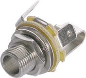 Rean AV NYS 229 Jackplug 6.35 mm Bus, montage verticaal Aantal polen: 2 Mono Zilver 1 stuk(s)