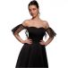 Goddiva Robe mi-longue en résille pour femme