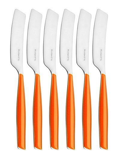 Bugatti Glamour Bestekset - 6 Slakkenmessen - Oranje