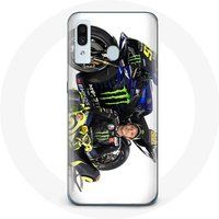 Maniacase Hoesje voor Samsung Galaxy A20e Valentino Rossi Speed Racer witte achtergrond