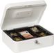 Filex CB-3 Cash Box - White Steel - 90 x 250 x 200 mm