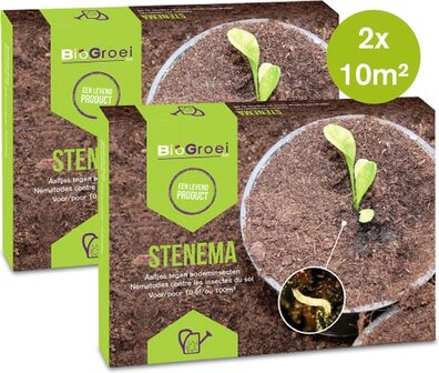 Biogrowi Aaltjes tegen rouwvliegjes - 2x Stenema 10m2 - Steinernema feltiae - 10m2