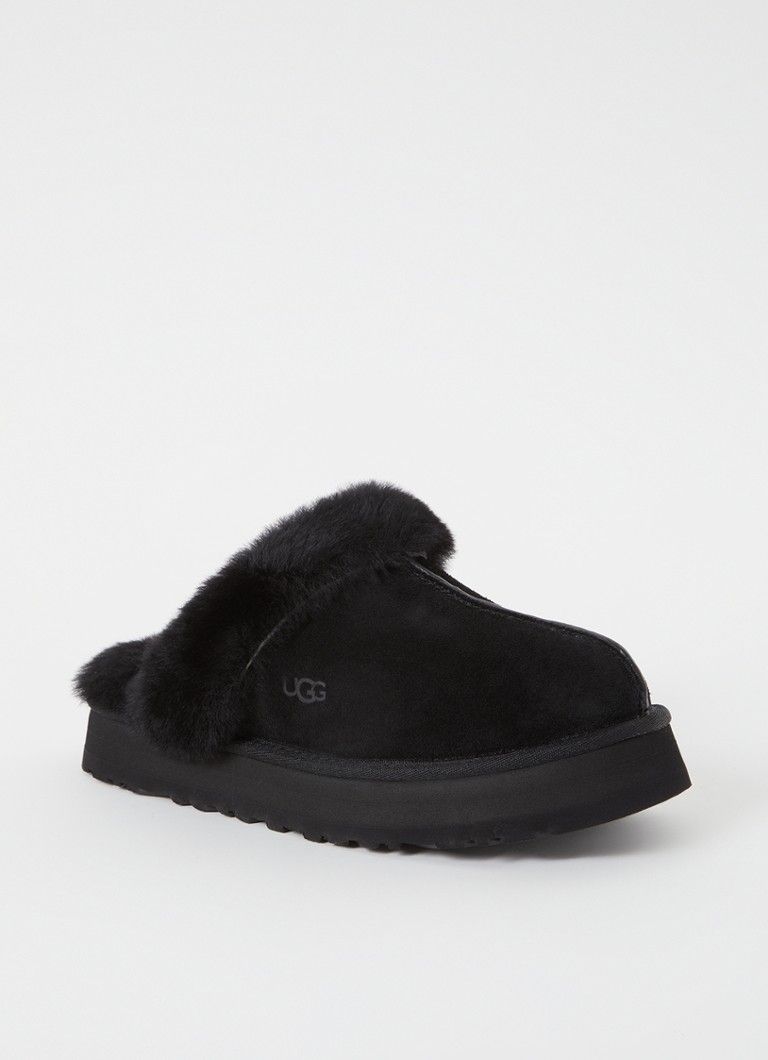UGG W Disquette pantoffel van suède met schapenwol
