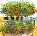 Ibenzoa® Fleurs artificielles colorées résistantes aux intempéries pour jardin et balcon - 12 bouquets