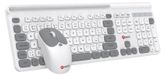 C-TECH Quallis WLKMC-05, ensemble sans fil avec souris, noir, USB, pour disposition de clavier tchèque/slovaque