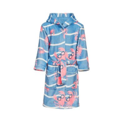Playshoes Fleece badjas kanker blauw-roze - 4010952555332