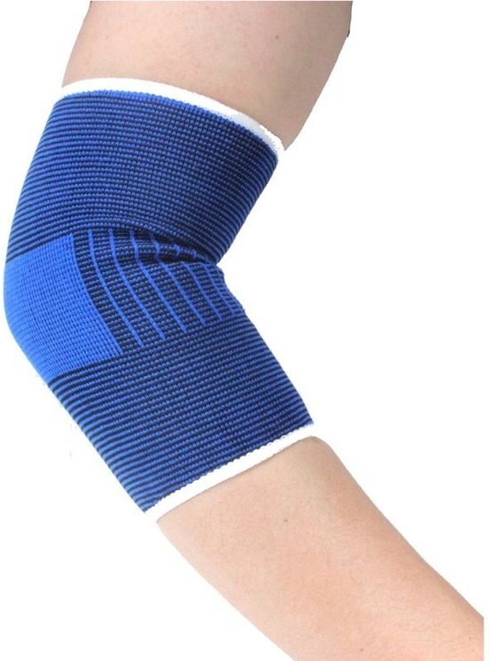 Sport-Plein Elleboogbrace Elleboog Bandage Band - Ortho Stretch Compressie - Lichte Elleboog klachten bescherming - Blauw