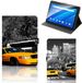 B2Ctelecom Lenovo Tab E10 Tablet Flip Case New York Taxi