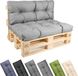 GARRONDA Set de coussins pour palette 2 pièces gris clair