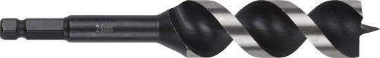 wolfcraft - 26mm Slangenboor voor Houtbalken - 165mm - Zeskantschacht Houtboor - Hex - Boor voor Hout - 7139000