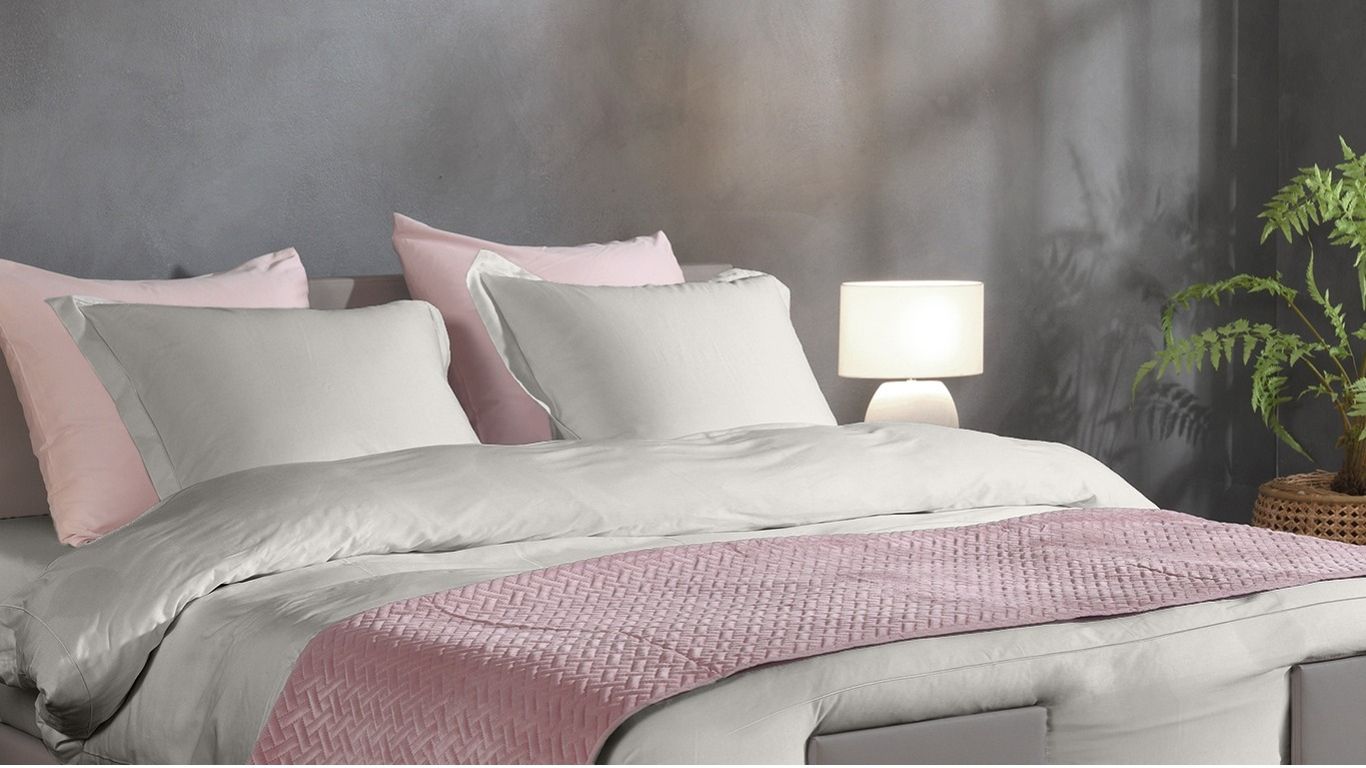 Laken Set Nomade Promesse Egyptische Katoen - Grijs