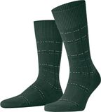 FALKE Lhasa Rib Special Edition gedessineerd wol viscose kasjmier sokken heren groen - maat 39-42