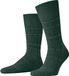 FALKE Lhasa Rib Special Edition gedessineerd wol viscose kasjmier sokken heren groen - maat 39-42