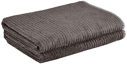 Heckett & Lane Bath Beach Towel - Dark Gull Grey - 90 x 180 Cm - 2 Pieces