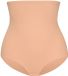 Bye Bra slip correcteur, taille haute, bordure découpée au laser, contrôle élevé, shapewear pour femmes, couleur miel, XXL