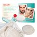 ALCLEAR 95AP Waspads Set van 7 wasbare make-uppads Beige Wit met waszak