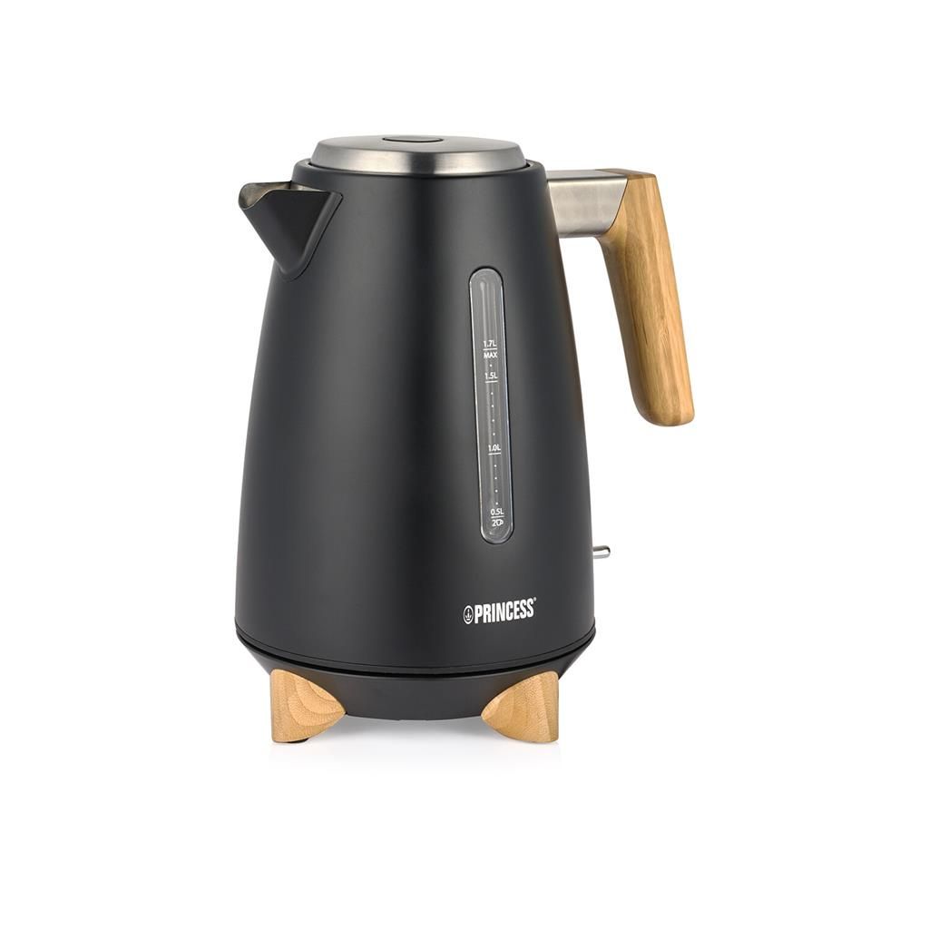Princess Waterkoker Pure 236061 - 1.7 liter - 3000W - Zwart RVS