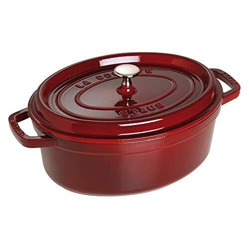 Staub Gietijzeren Rooster/Cocotte, Ovaal 33 cm, 6,7 L, Grenadine