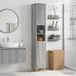 Maison Exclusive Armoire de salle de bain ARNHEM avec étagère ouverte, finition Sonoma gris