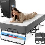 ELONEO Opklapbed met Matras – Comfortabel Gastbed, 90x200 cm