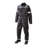 JAK 12004 Antiflame Overall | Zwart/Grijs | 3XL