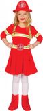 Fiestas Guirca Verkleedjurk Brandweer Meisjes Rood Mt 122-134