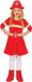 Fiestas Guirca Verkleedjurk Brandweer Meisjes Rood Mt 122-134