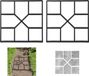 Merkloos Relaxdays Tuinpad mal set van 2