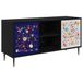 vidaXL Meuble TV MAINZ 102 x 33 x 51 cm chêne noir Bois composite