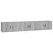 vidaXL meuble TV mural 3 pièces gris Sonoma 80x34,5x40 cm