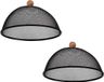 Esschert Design Bv Couvercle anti-mouches pour nourriture – 2x – noir – 30 cm – métal