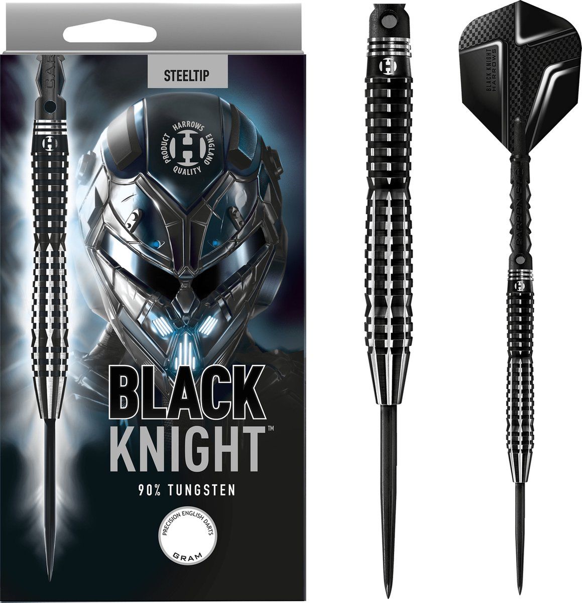 Harrows Black Knight 90% - Dartpijlen - 21 Gram