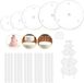 Bol Taartstandaards pour gâteaux à étages, 5 pièces, plastique, transparent, 9 cm de diamètre