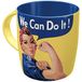 Nostalgic-Art Retro koffiemok, USA – We can do it – Geschenkidee voor bijzondere mensen, gemaakt van keramiek, vintage design met spreuk, 330 ml