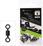 Mikado Method Feeder Wartels Maat 8 – Rolling Swivel – 10 Stuks
