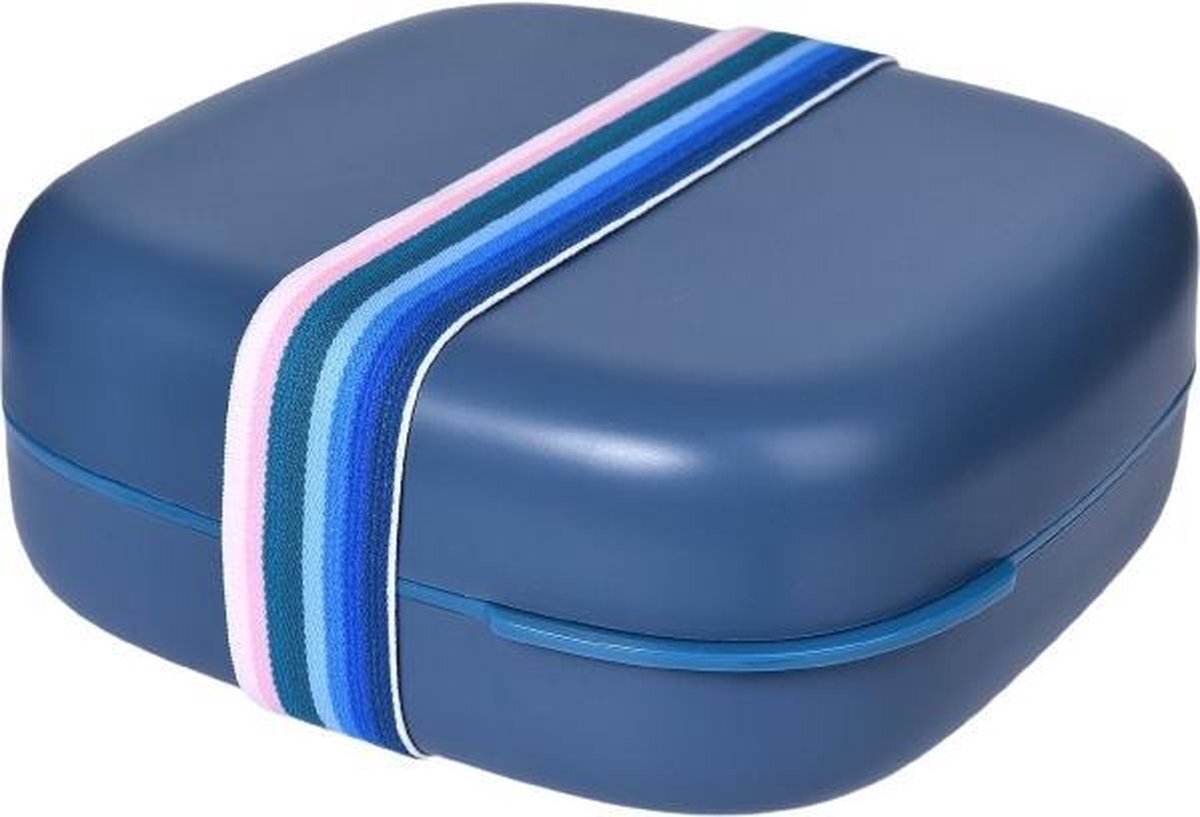 Hip lunchbox OBP Bento Box 1,3 liter 18 x 7,3 cm blauw