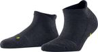 FALKE Keep Warm kort eenkleurig wol sneakersokken enkelsokken unisex blauw - maat 39-41