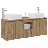 vidaXL Badkamerkast set Artisanaal eiken 135 x 35 x 80 cm