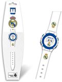 Real Madrid Jongen digitale Quartz horloge met siliconen band RM00014, Wit, riem