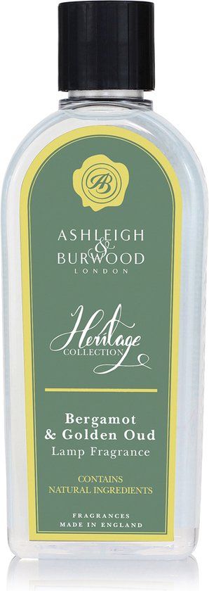 Ashleigh & Burwood Lampenolie Geurolie Heritage - Bergamot & Golden Oud 500ml