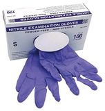 COVETRUS Krutex Nitrile Gloves, Size M, 100 Pieces, Blue