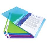 Rapesco 0915 A4 Flexi Showmap met 10 Insteektassen, 10 Stuks | Diverse Felle Transparante Kleuren