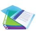 Rapesco 0915 A4 Flexi Showmap met 10 Insteektassen, 10 Stuks | Diverse Felle Transparante Kleuren