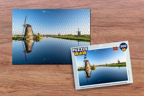 MuchoWow Puzzel Molens - Holland - Water - Legpuzzel - Puzzel 500 stukjes - Sinterklaas cadeautjes - Sinterklaas voor grote kinderen